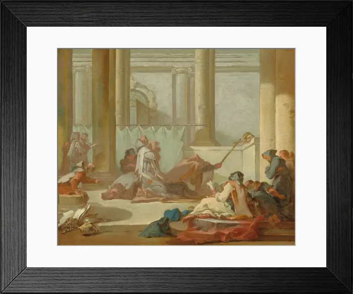 Framed Print : The Adoration of the Skulls, c. 1733 / 1734. Creator: Michel-Francois Dandre-Bardon Framed Print : The Adoration of the Skulls, c. 1733 / 1734. Creator: Michel-Francois Dandre-Bardon