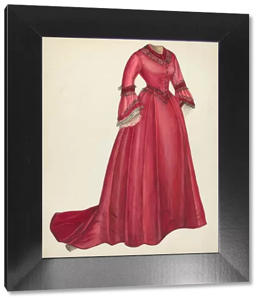 Afternoon Dress, 1935  /  1942. Creator: Mina Lowry
