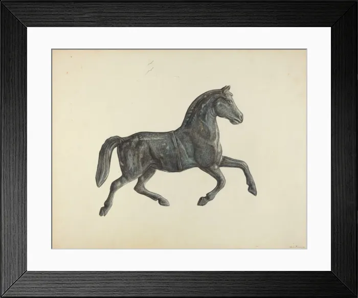 Framed Print : Weather Vane, c. 1938. Creator: Mina Lowry Framed Print : Weather Vane, c. 1938. Creator: Mina Lowry
