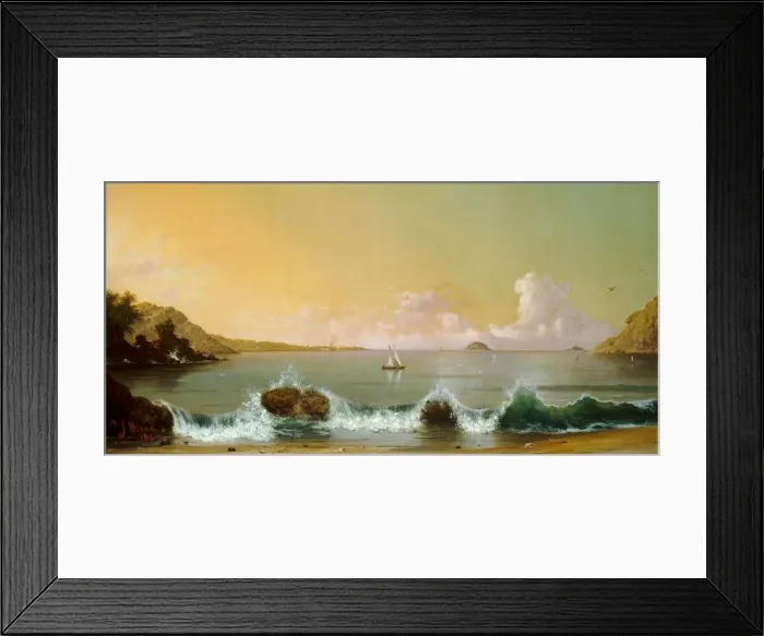 Framed Print : Rio de Janeiro Bay, 1864. Creator: Martin Johnson Heade Framed Print : Rio de Janeiro Bay, 1864. Creator: Martin Johnson Heade
