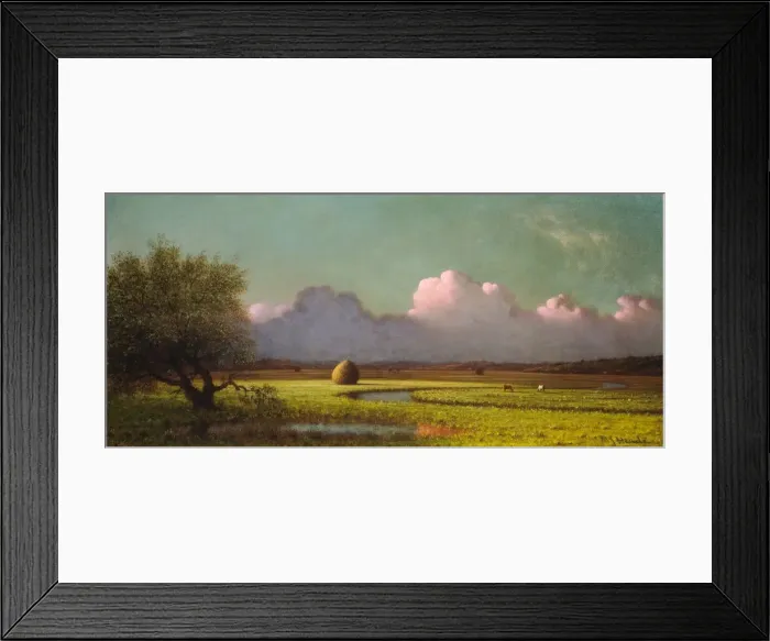 Framed Print : Sunlight and Shadow: The Newbury Marshes, c. 1871 / 1875. Creator: Martin Johnson Heade Framed Print : Sunlight and Shadow: The Newbury Marshes, c. 1871 / 1875. Creator: Martin Johnson Heade