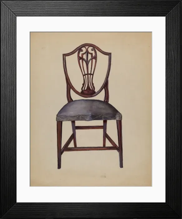Framed Print : Chair, c. 1936. Creator: Mina Lowry Framed Print : Chair, c. 1936. Creator: Mina Lowry