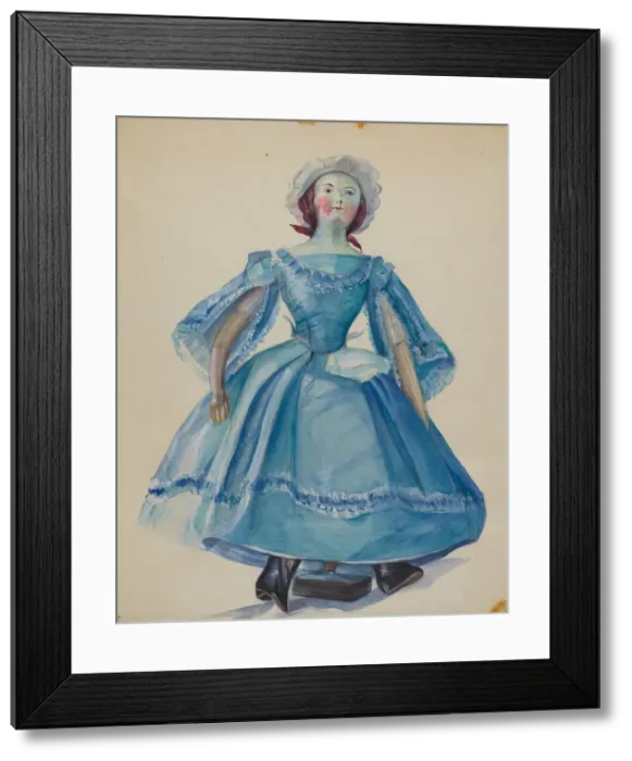 Framed Print : Doll, c. 1936. Creator: Mina Lowry Framed Print : Doll, c. 1936. Creator: Mina Lowry