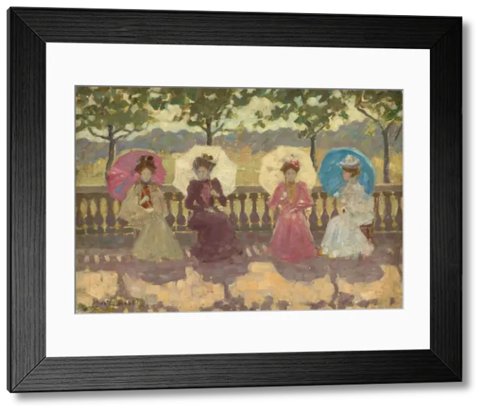Framed Print : In the Park, Paris, 1891. Creator: Maurice Brazil Prendergast