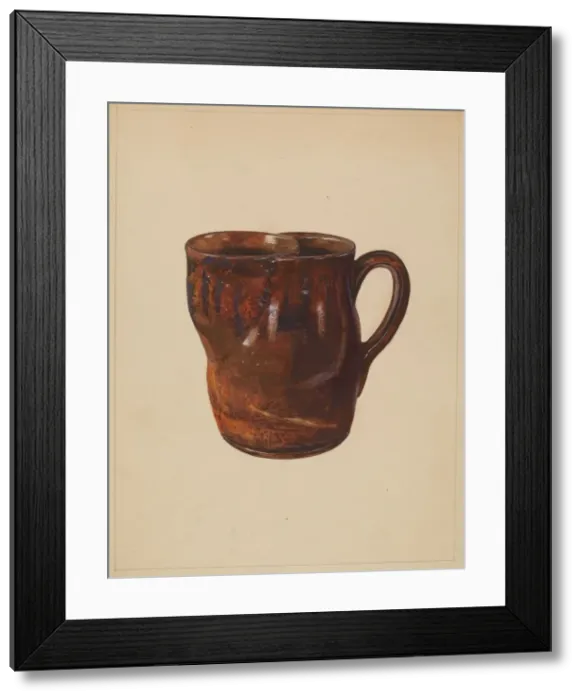 Framed Print : Shaving Mug, 1935 / 1942. Creator: Mina Lowry Framed Print : Shaving Mug, 1935 / 1942. Creator: Mina Lowry