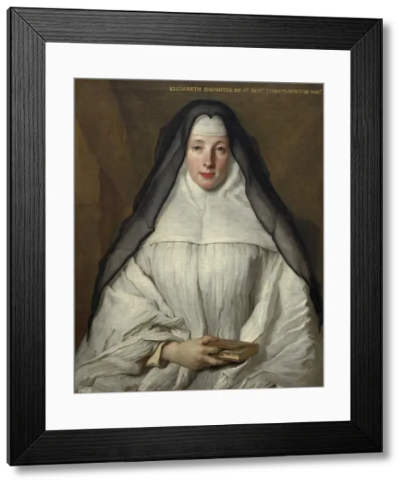 Framed Print : Elizabeth Throckmorton, Canoness of the Order of the Dames Augustines Anglaises, 1729 Framed Print : Elizabeth Throckmorton, Canoness of the Order of the Dames Augustines Anglaises, 1729