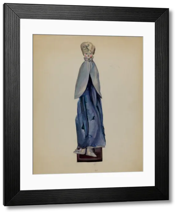 Framed Print : Fashion Doll, c. 1936. Creator: Mina Lowry Framed Print : Fashion Doll, c. 1936. Creator: Mina Lowry