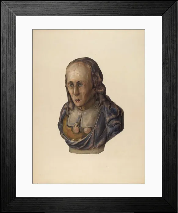 Framed Print : Figurehead: Pilgrim, 1935 / 1942. Creator: Mina Lowry Framed Print : Figurehead: Pilgrim, 1935 / 1942. Creator: Mina Lowry