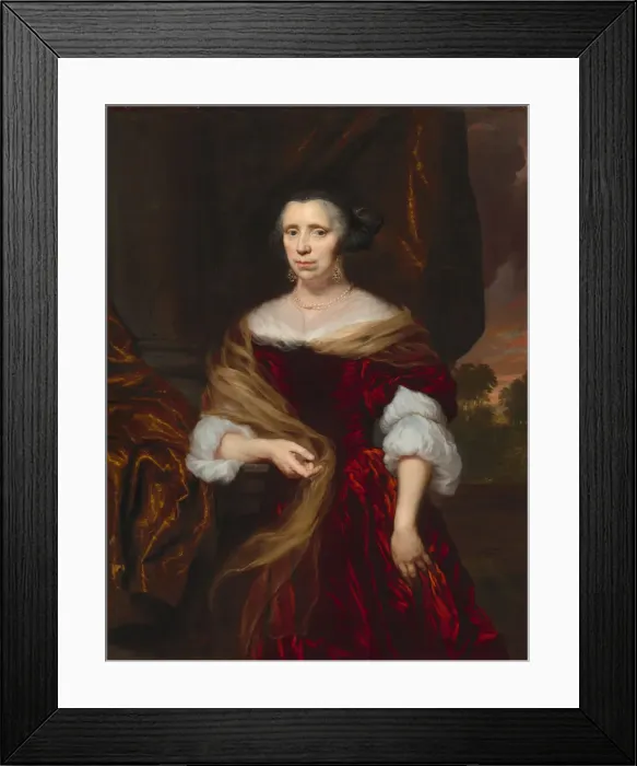 Framed Print : Portrait of a Lady, 1676. Creator: Nicolaes Maes Framed Print : Portrait of a Lady, 1676. Creator: Nicolaes Maes