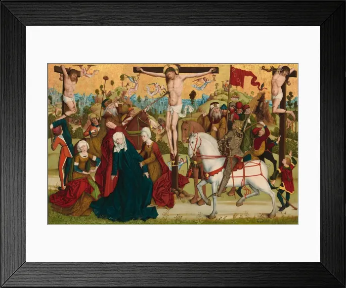 Framed Print : Calvary, c. 1470 / 1480. Creator: Master of the Death of Saint Nicholas of Münster Framed Print : Calvary, c. 1470 / 1480. Creator: Master of the Death of Saint Nicholas of Münster