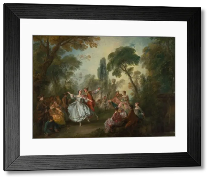 Framed Print : La Camargo Dancing, c. 1730. Creator: Nicolas Lancret Framed Print : La Camargo Dancing, c. 1730. Creator: Nicolas Lancret