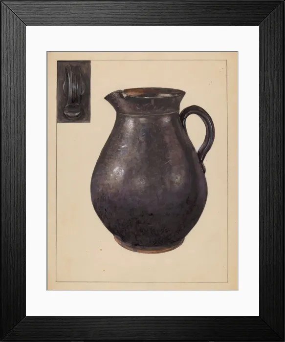 Framed Print : Pitcher, c. 1936. Creator: Mina Lowry Framed Print : Pitcher, c. 1936. Creator: Mina Lowry