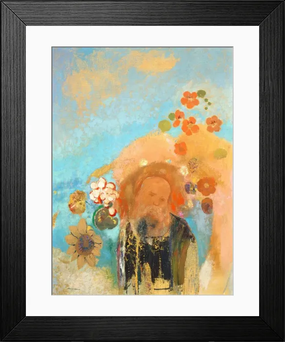 Framed Print : Evocation of Roussel, c. 1912. Creator: Odilon Redon Framed Print : Evocation of Roussel, c. 1912. Creator: Odilon Redon