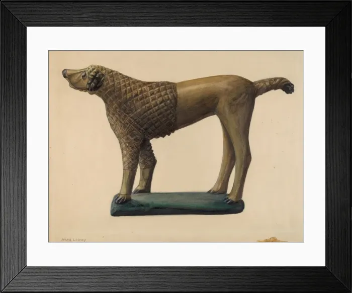 Framed Print : Poodle, c. 1937. Creator: Mina Lowry Framed Print : Poodle, c. 1937. Creator: Mina Lowry