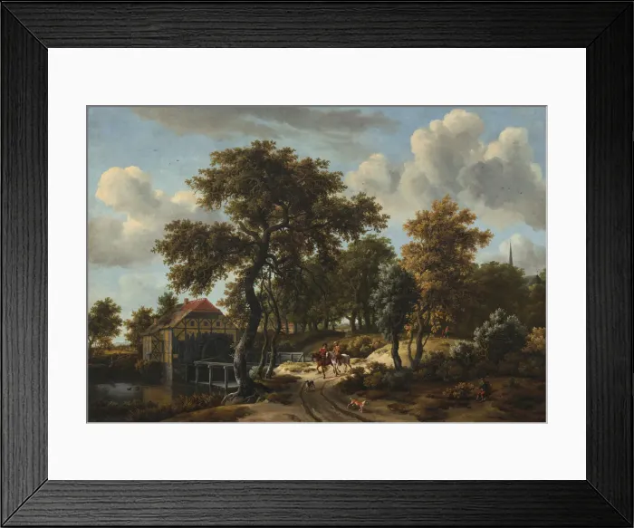 Framed Print : The Travelers, 166[2?]. Creator: Meindert Hobbema