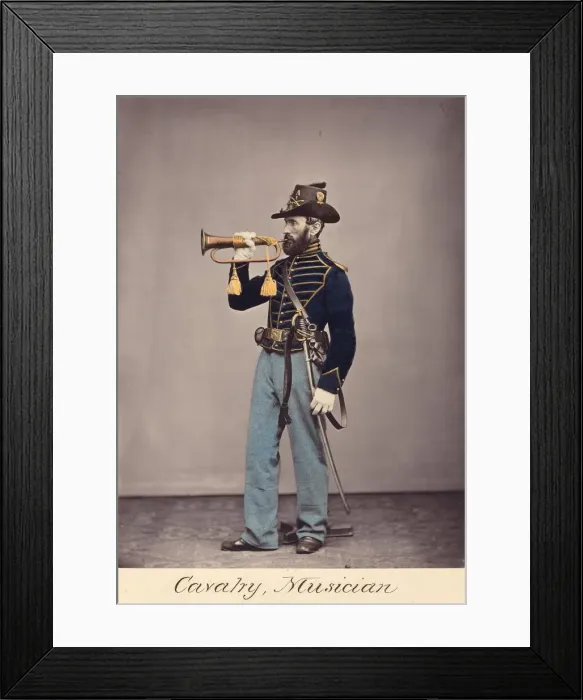 Framed Print : Cavalry, Musician, 1866. Creator: Oliver H. Willard Framed Print : Cavalry, Musician, 1866. Creator: Oliver H. Willard