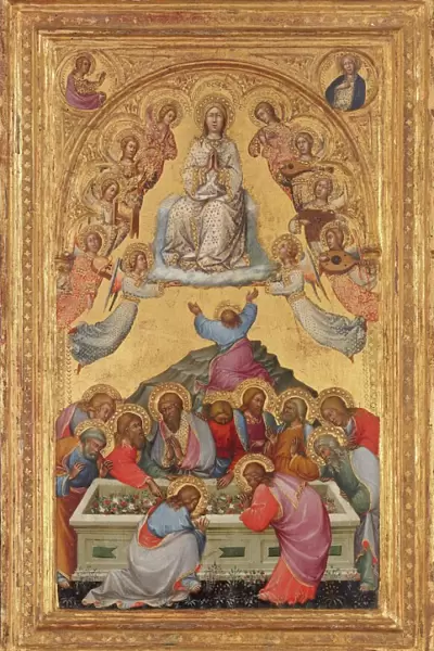 The Assumption of the Virgin with Busts of the Archangel Gabriel and the Virgin of... c