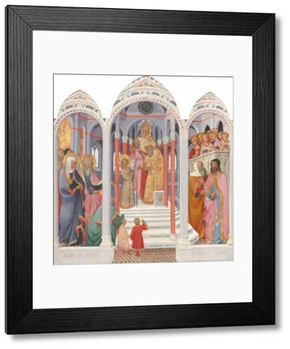 Framed Print : The Presentation of the Virgin in the Temple, 1398-1399. Creator: Paolo di Giovanni Fei Framed Print : The Presentation of the Virgin in the Temple, 1398-1399. Creator: Paolo di Giovanni Fei