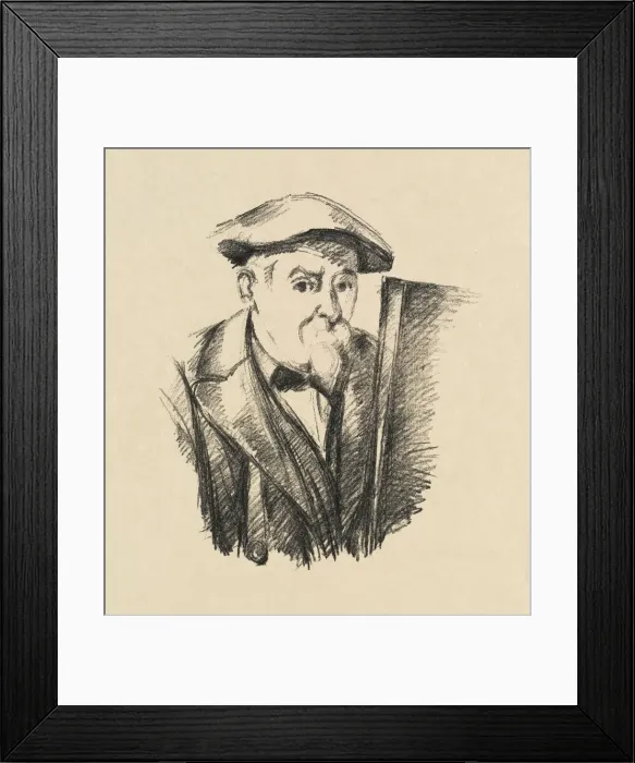 Framed Print : Self-Portrait, 1899. Creator: Paul Cezanne Framed Print : Self-Portrait, 1899. Creator: Paul Cezanne