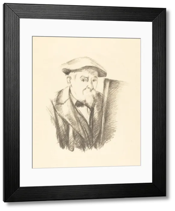 Framed Print : Self-Portrait, 1898. Creator: Paul Cezanne Framed Print : Self-Portrait, 1898. Creator: Paul Cezanne
