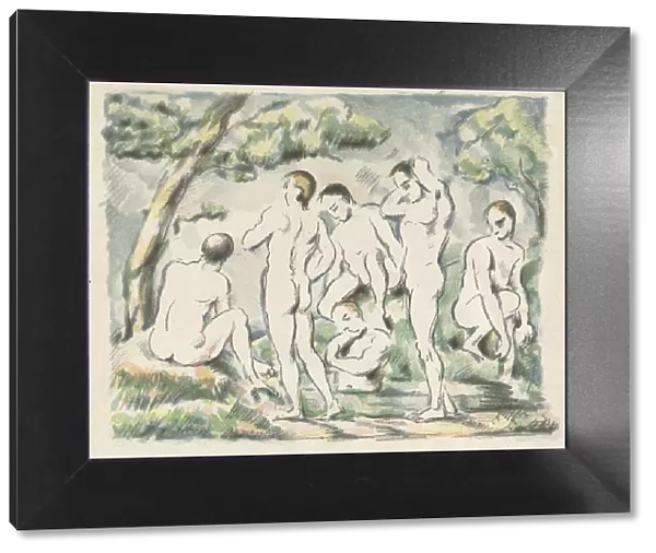 The Bathers (Small Plate), 1897. Creator: Paul Cezanne