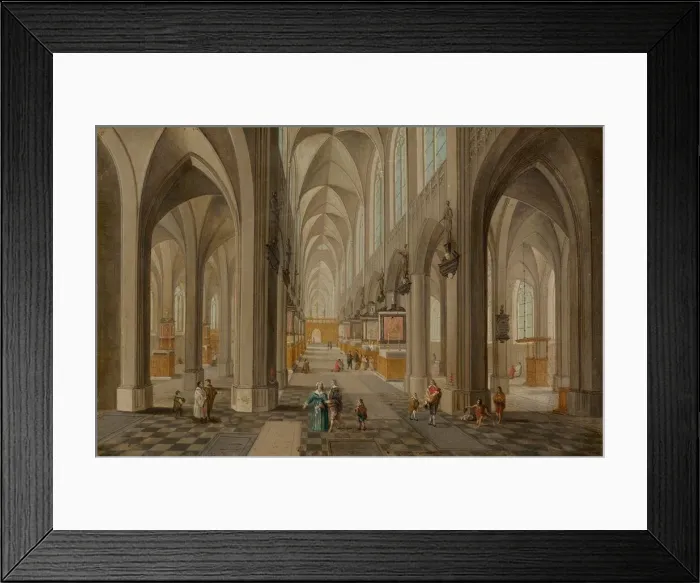 Framed Print : Antwerp Cathedral, c. 1650 / 1655. Creator: Peeter Neeffs the Elder Framed Print : Antwerp Cathedral, c. 1650 / 1655. Creator: Peeter Neeffs the Elder