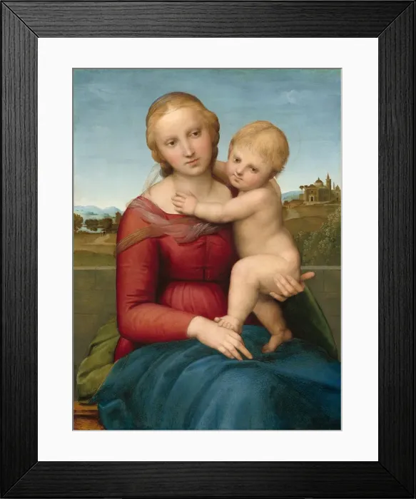 Framed Print : The Small Cowper Madonna, c. 1505. Creator: Raphael Framed Print : The Small Cowper Madonna, c. 1505. Creator: Raphael