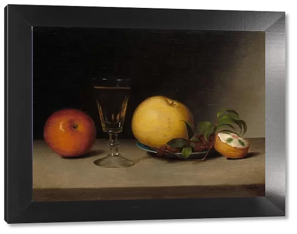 Still Life with Apples, Sherry, and Tea Cake, 1822. Creator: Raphaelle Peale