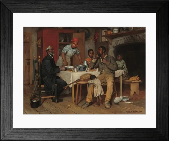 Framed Print : A Pastoral Visit, 1881. Creator: Richard Norris Brooke Framed Print : A Pastoral Visit, 1881. Creator: Richard Norris Brooke