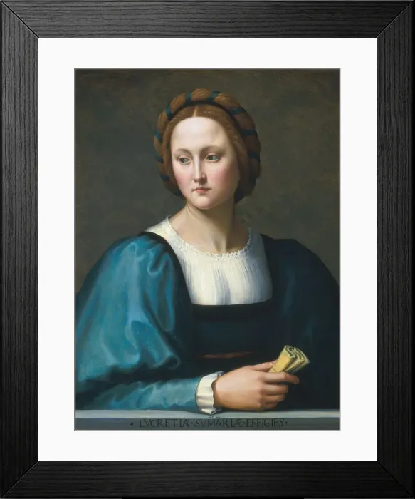 Framed Print : Lucrezia Sommaria, c. 1510. Creator: Ridolfo Ghirlandaio Framed Print : Lucrezia Sommaria, c. 1510. Creator: Ridolfo Ghirlandaio