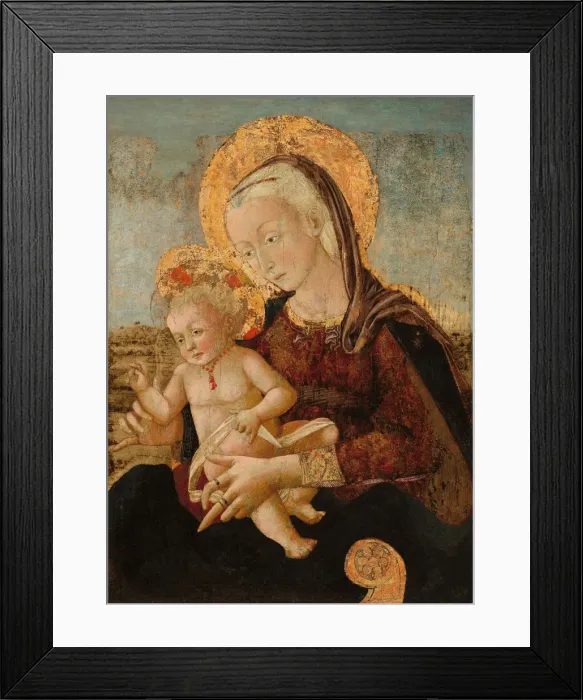 Framed Print : Madonna and Child, c. 1475. Creator: Pier Francesco Fiorentino Framed Print : Madonna and Child, c. 1475. Creator: Pier Francesco Fiorentino