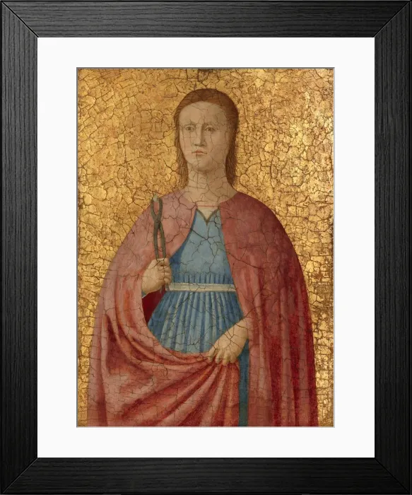 Framed Print : Saint Apollonia, c. 1455 / 1460. Creator: Piero della Francesca Framed Print : Saint Apollonia, c. 1455 / 1460. Creator: Piero della Francesca