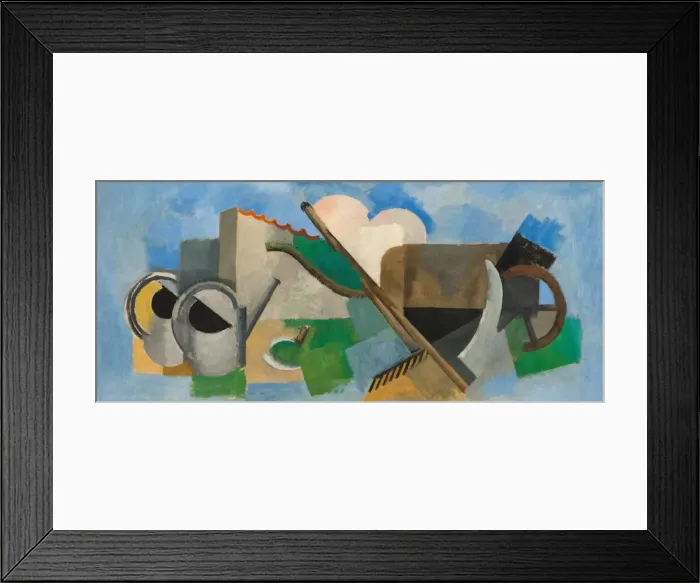 Framed Print : The Watering Can (Emblems: The Garden), 1913. Creator: Roger de la Fresnaye Framed Print : The Watering Can (Emblems: The Garden), 1913. Creator: Roger de la Fresnaye