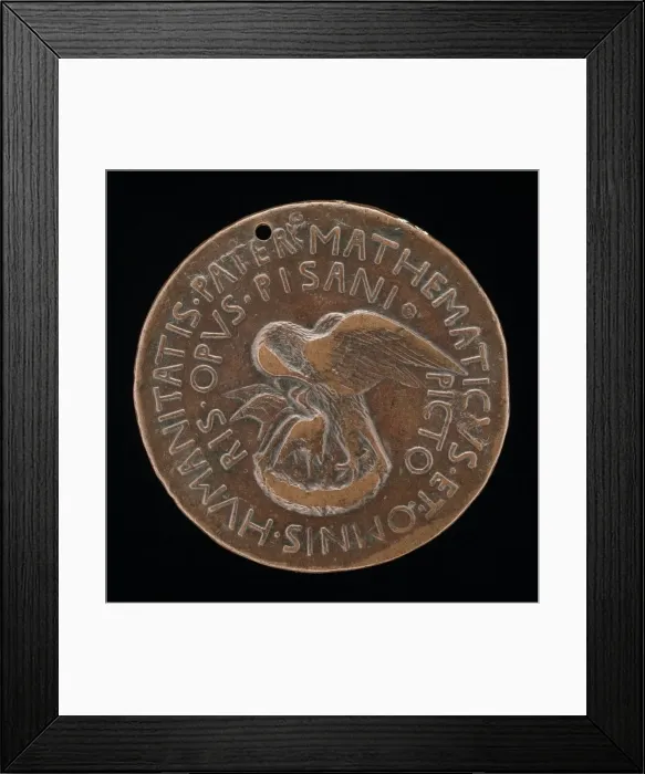 Framed Print : Pelican in Her Piety [reverse], c. 1446. Creator: Pisanello