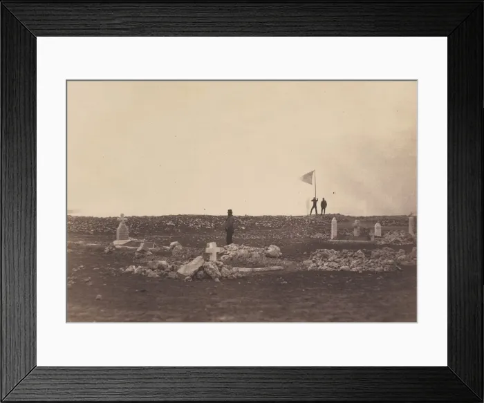 Framed Print : Cemetery, Cathcarts Hill, 1855, printed 1856. Creator: Roger Fenton Framed Print : Cemetery, Cathcarts Hill, 1855, printed 1856. Creator: Roger Fenton