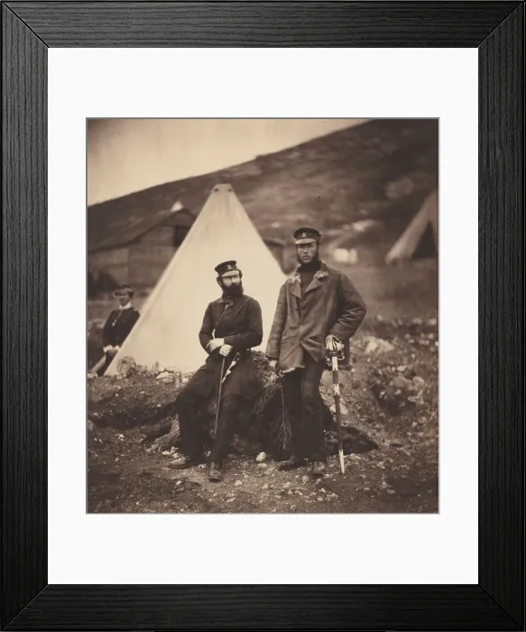Framed Print : Captain Graham and Captain MacLeod, 42nd Regiment, 1855, printed 1856 Framed Print : Captain Graham and Captain MacLeod, 42nd Regiment, 1855, printed 1856