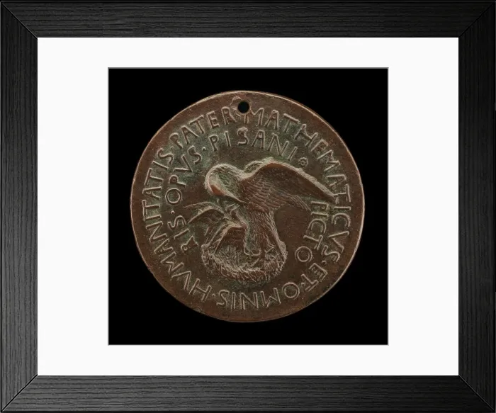 Framed Print : Pelican in Her Piety [reverse], c. 1446. Creator: Pisanello