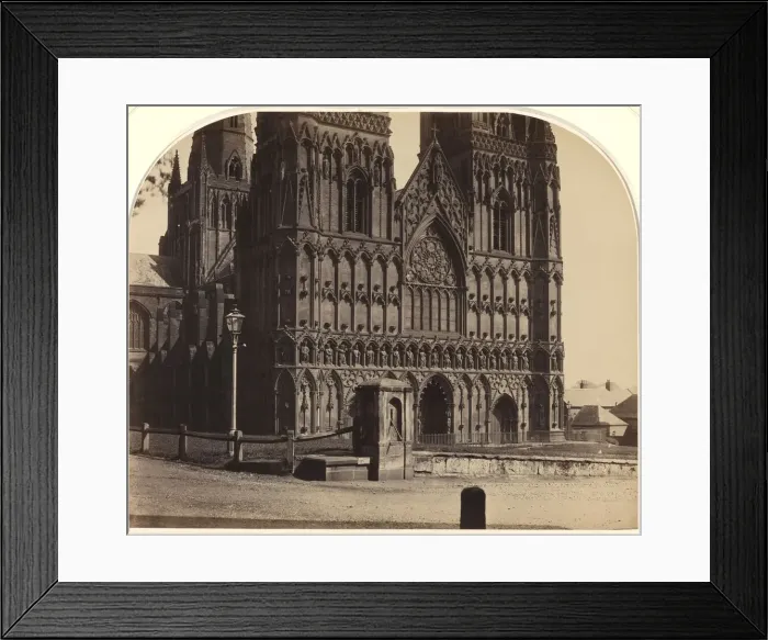 Framed Print : Lichfield Cathedral from the North-West, 1858. Creator: Roger Fenton Framed Print : Lichfield Cathedral from the North-West, 1858. Creator: Roger Fenton