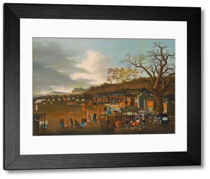 Framed Print : Archery Contest, 19th century. Creator: Unknown