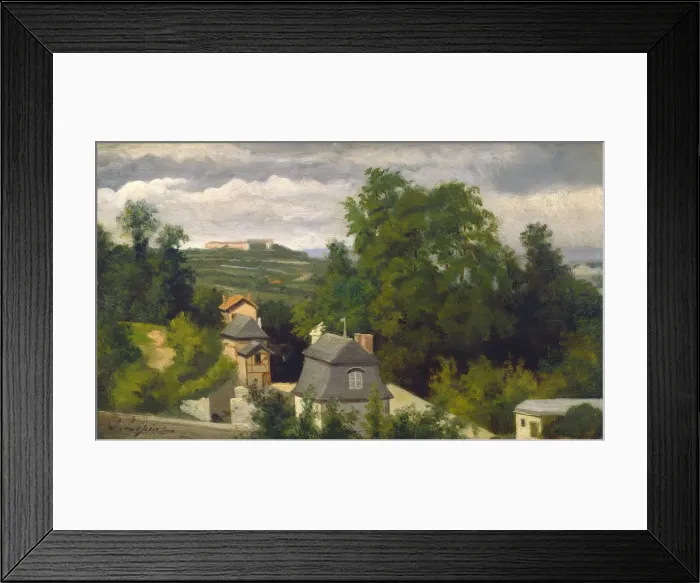 Framed Print : View on the Outskirts of Caen, 1872 / 1875. Creator: Stanislas Lepine Framed Print : View on the Outskirts of Caen, 1872 / 1875. Creator: Stanislas Lepine