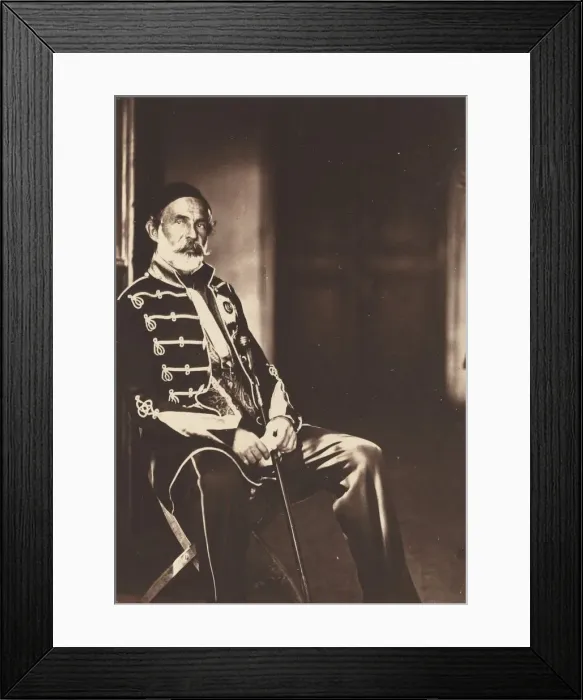 Framed Print : Omar Pacha, 1855. Creator: Roger Fenton Framed Print : Omar Pacha, 1855. Creator: Roger Fenton