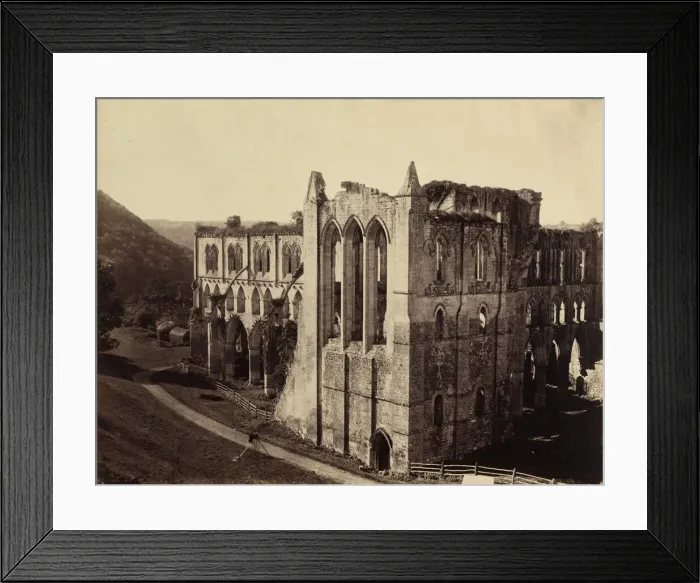 Framed Print : Rievaulx Abbey, the North Transept, 1854. Creator: Roger Fenton Framed Print : Rievaulx Abbey, the North Transept, 1854. Creator: Roger Fenton