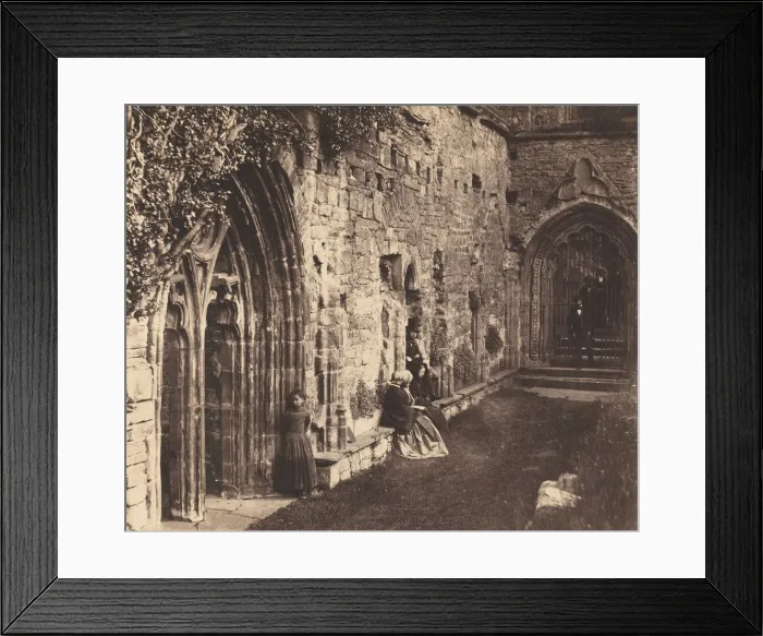 Framed Print : The Cloisters, Tintern Abbey, 1854. Creator: Roger Fenton Framed Print : The Cloisters, Tintern Abbey, 1854. Creator: Roger Fenton