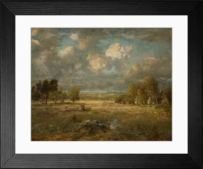 Framed Print : Countryside in Picardy, 1860. Creator: Theodore Rousseau Framed Print : Countryside in Picardy, 1860. Creator: Theodore Rousseau