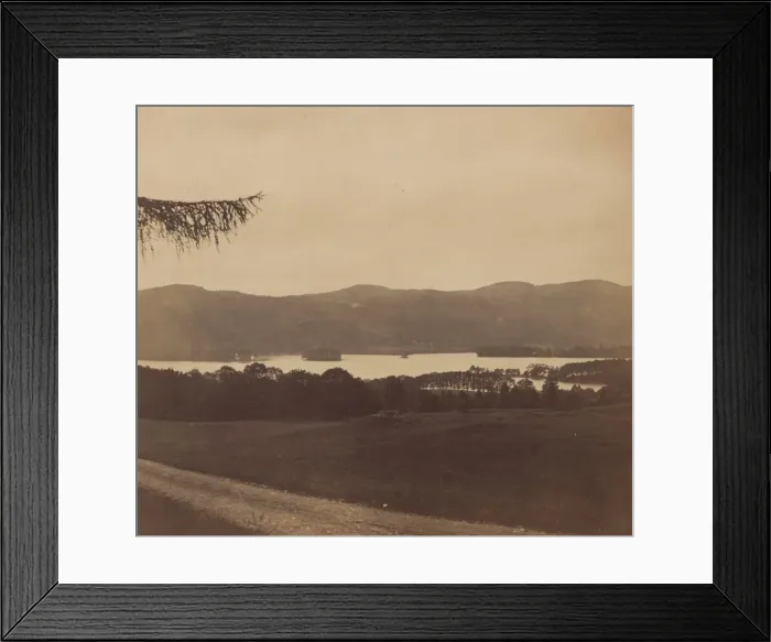 Framed Print : Windermere, 1850s. Creator: Roger Fenton Framed Print : Windermere, 1850s. Creator: Roger Fenton