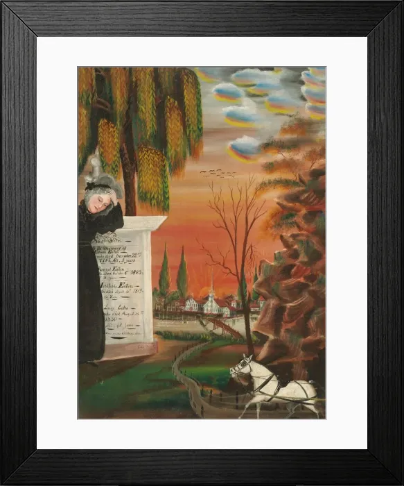 Framed Print : Eaton Family Memorial, 1831. Creator: Samuel Jordan Framed Print : Eaton Family Memorial, 1831. Creator: Samuel Jordan
