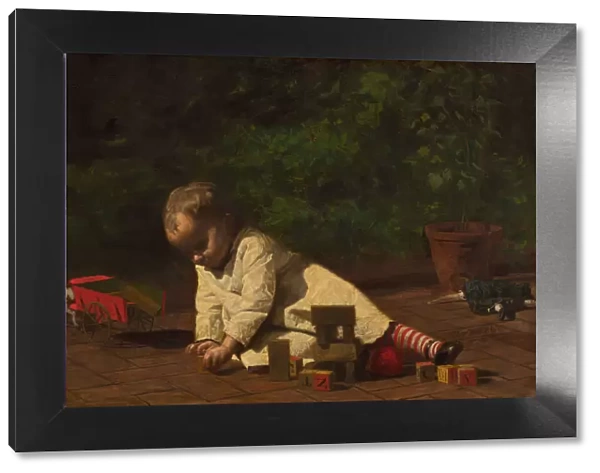 Baby at Play, 1876. Creator: Thomas Eakins