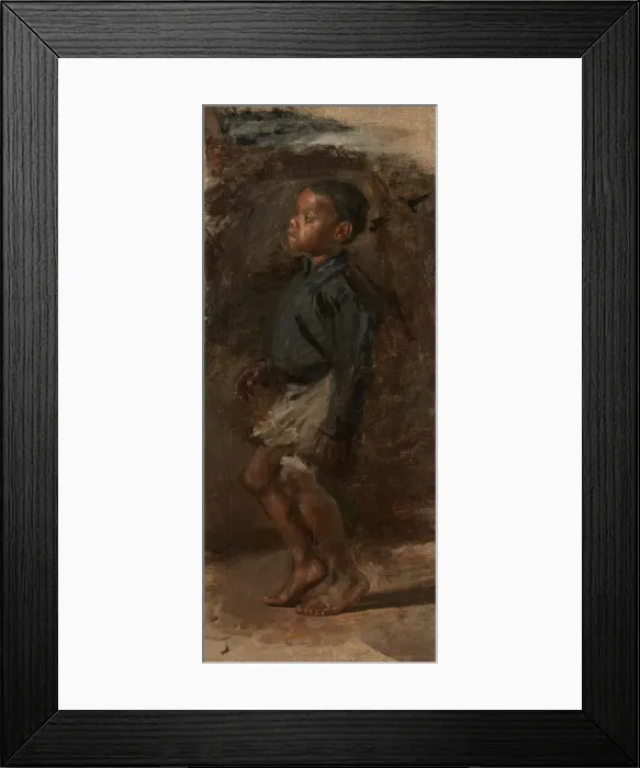 Framed Print : Study for Negro Boy Dancing': The Boy, probably 1877. Creator: Thomas Eakins Framed Print : Study for Negro Boy Dancing': The Boy, probably 1877. Creator: Thomas Eakins