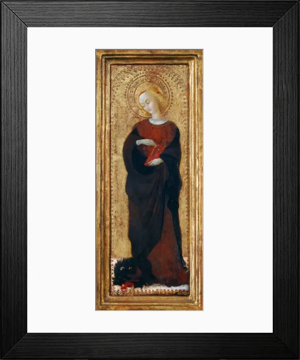 Framed Print : Saint Margaret, c. 1435. Creator: Sassetta