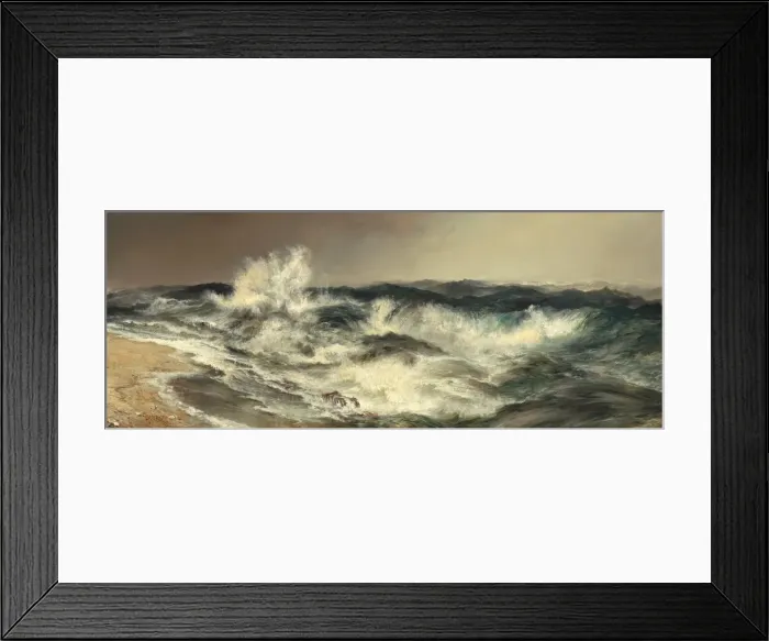 Framed Print : The Much Resounding Sea, 1884. Creator: Thomas Moran Framed Print : The Much Resounding Sea, 1884. Creator: Thomas Moran